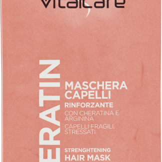 Укрепляющая маска для волос Vitalcare с кератином и аргинином, 25 мл