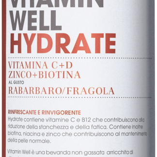 Функциональный антиоксидантный напиток Vitamin Well с ревенем и клубникой, 500 мл