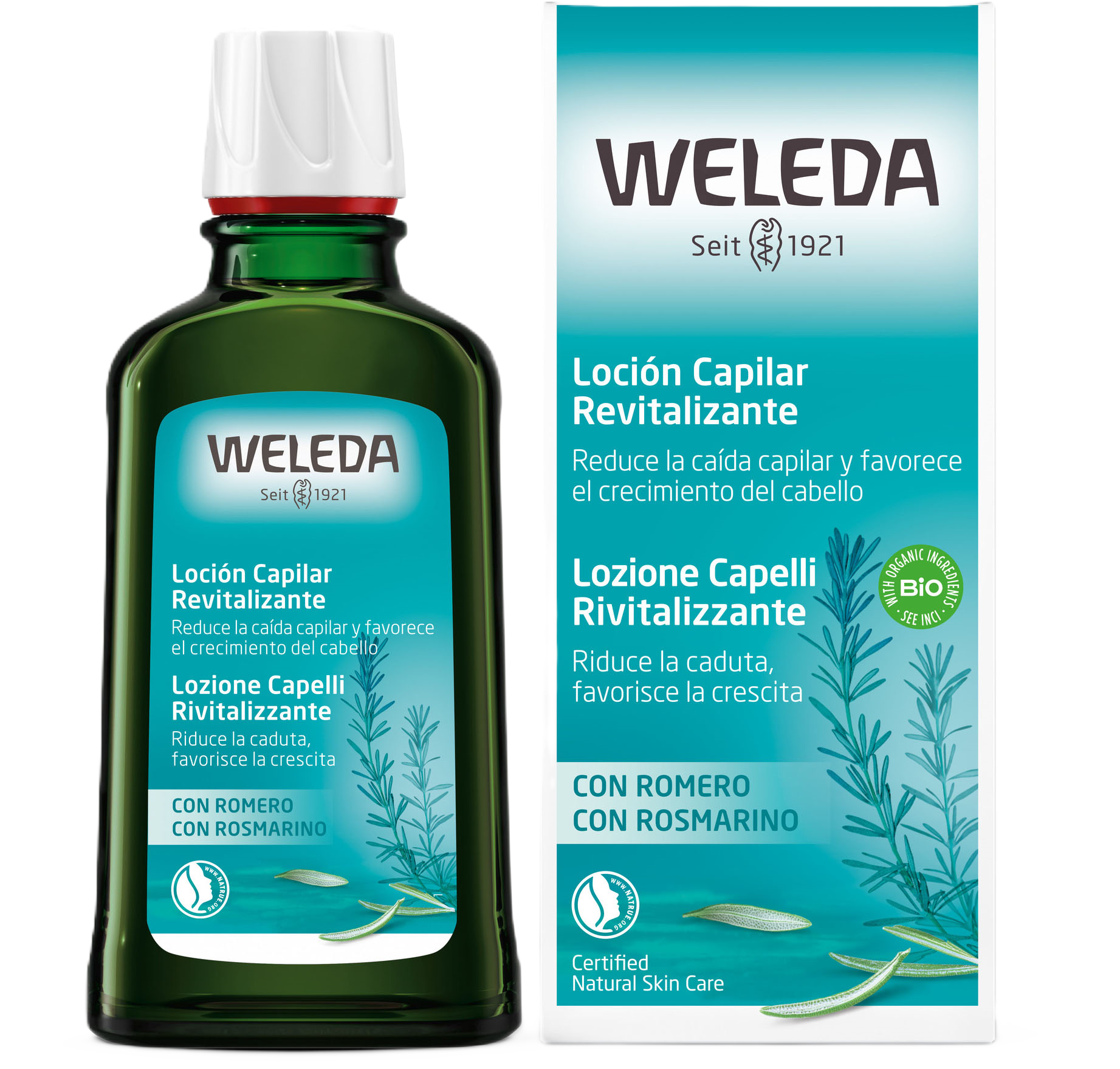 WELEDA Восстанавливающий лосьон для волос с розмарином, 100 мл