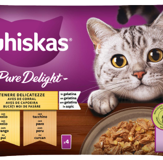 Whiskas Pure Delight Tender Delicacies для взрослых кошек, 340 г, полнорационный корм.