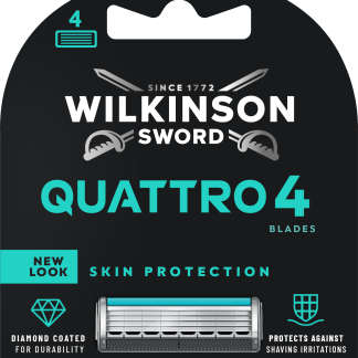 Защитные насадки для кожи WILKINSON SWORD QUATTRO 4, 4 шт.