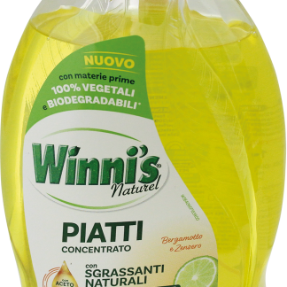 Концентрированное средство для мытья посуды Winni's Naturel с бергамотом и имбирем, 480 мл.