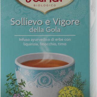 YOGI TEA — органический травяной чай для облегчения боли в горле и придания бодрости, 32,3 г.