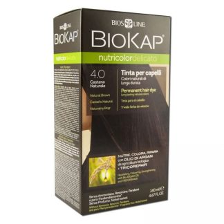 Краска для волос Biokap Nutricolor Delicato 4.0 Natural Brown - без парафенилендиамина.