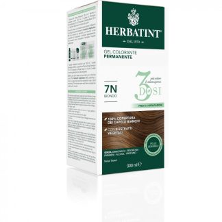 Herbatint - Стойкая гелевая краска для волос 7N Блондинка 300 мл 3 дозы