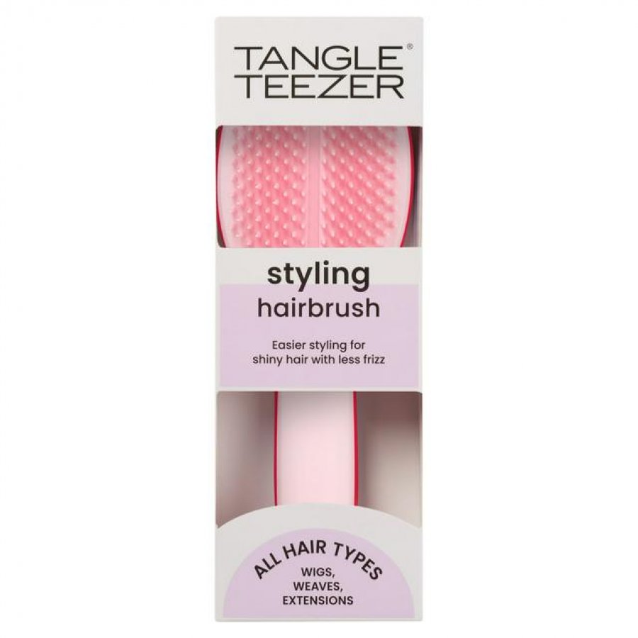 Расческа для укладки волос Tangle Teezer, подходит для всех типов волос, Tangle Teezer, расческа для укладки волос, 28 x 18 мм, придает волосам блеск и уменьшает пушистость.