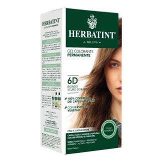 Herbatint - Стойкая гелевая краска для волос 6D Темно-золотистый блонд 150 мл