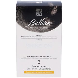 Средство для окрашивания волос BioNike Shine On, оттенок 3 (темно-коричневый).