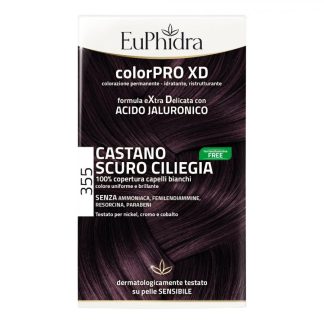 Стойкая краска для волос Euphidra Colorpro XD 355 темно-вишнево-коричневый.