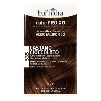 Euphidra Colorpro Extra Delicate 535 Шоколадно-коричневый - Стойкая краска для волос