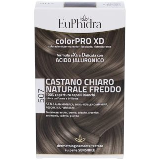 EuPhidra, ColorPro XD Стойкая краска для волос 507 Натуральный светло-коричневый холодный оттенок, 50 мл