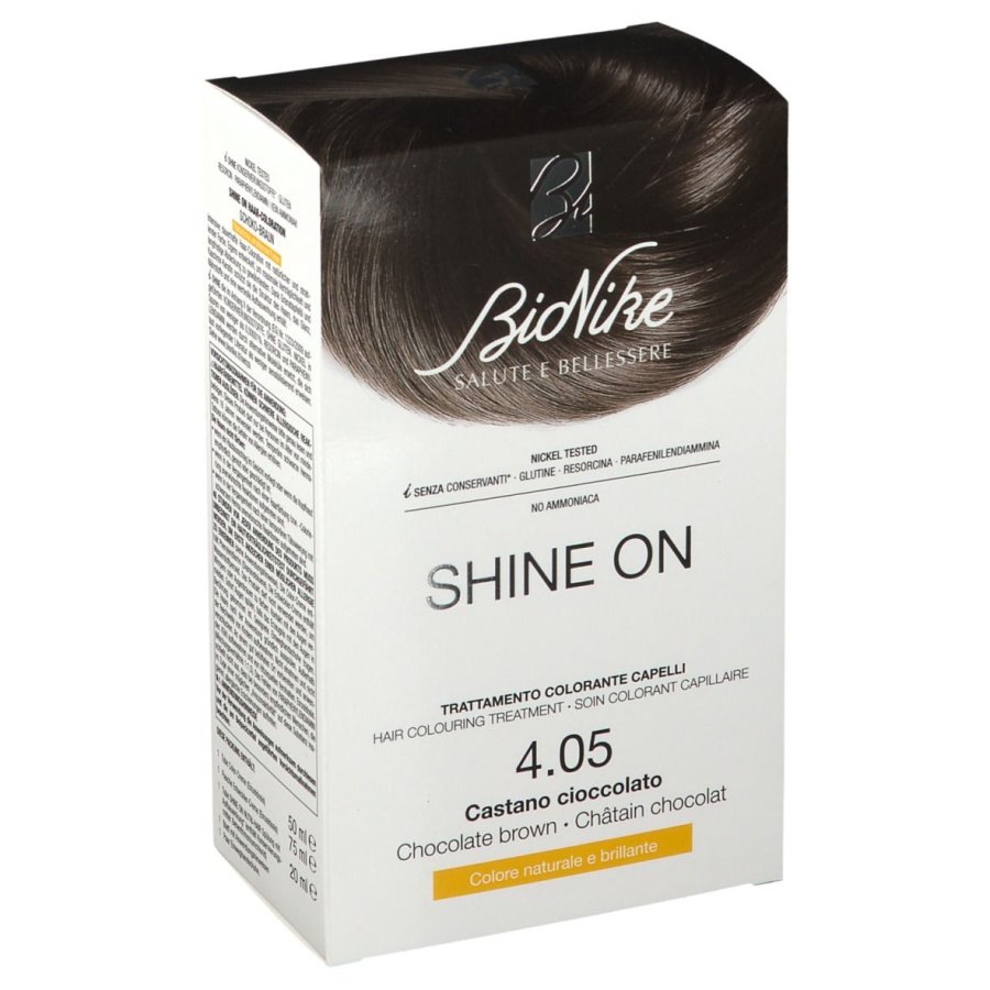 BioNike Shine On 4.05 Шоколадно-коричневый – стойкая краска для волос без аммиака