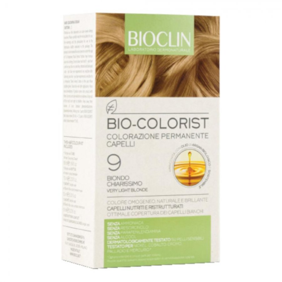 Bioclin - Bio Colorist Стойкая краска для волос, цвет 9, очень светлый блонд