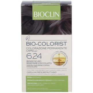 Bioclin - Bio Colorist Стойкая краска для волос 6.24 Темно-русый Медно-бежевый