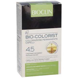 Bioclin Bio Colorist 4.5 Махагоново-коричневый стойкий краситель для волос без аммиака