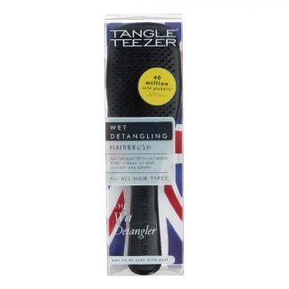 Расческа для влажных волос Tangle Teezer, черная глянцевая, большой размер, Tangle Teezer, расческа, 1 шт., расческа для влажных волос, расческа с ручкой
