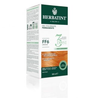 Herbatint - Стойкая краска для волос в виде геля FF6, оранжевый, 300 мл - 3 дозы