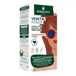 Herbatint Vegetal Color Warm Chestnut Power - Натуральная краска для волос, 100 г
