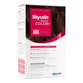 Стойкая краска для волос Bioscalin Nutri Color+, 4, 40 мл
