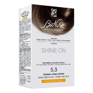 Окрашивание волос Bionike Shine On 5.3, светло-золотисто-коричневый.