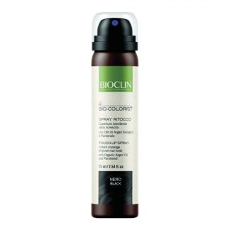 Спрей для подкрашивания волос Bioclin Bio Colorist Black 75 мл - мгновенное закрашивание седых волос.