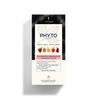 Phyto Phytocolor 1 Черная стойкая натуральная краска для волос без аммиака