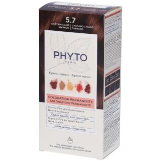 Стойкая краска для волос Phyto Phytocolor 5.7 светло-коричневый табачный цвет