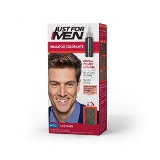 Шампунь для окрашивания волос Just For Men H30 коричневого цвета