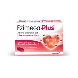 Ezimega Plus Integratore Omega 3 in Capsule per Colestrolo e Trigliceridi