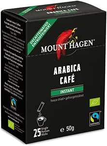 Растворимый кофе без кофеина Mount Hagen Organic Trade Fair, 50 г (2 г x 25 шт.)